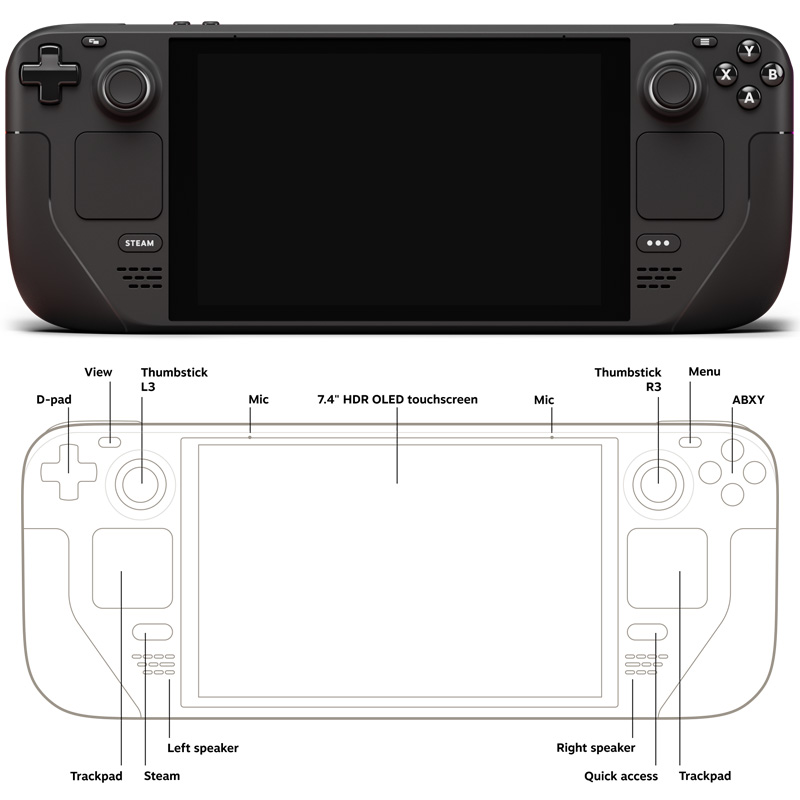 STEAM DECK 512GB OLED - ECLUBSTORE