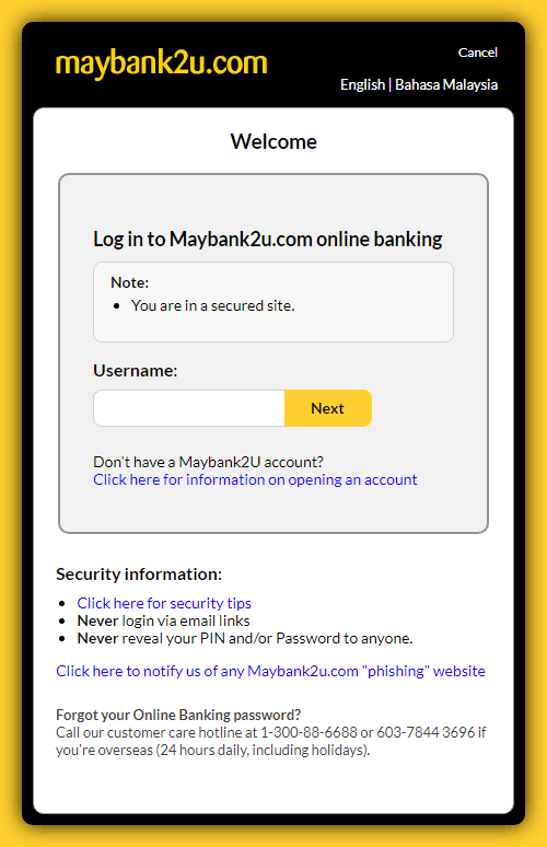 Maybank2u Internet Banking Eclubstore