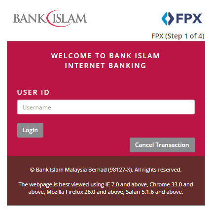 Bank islam online