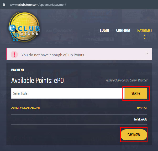 Sign into ECLUBSTORE using your Steam account - ECLUBSTORE